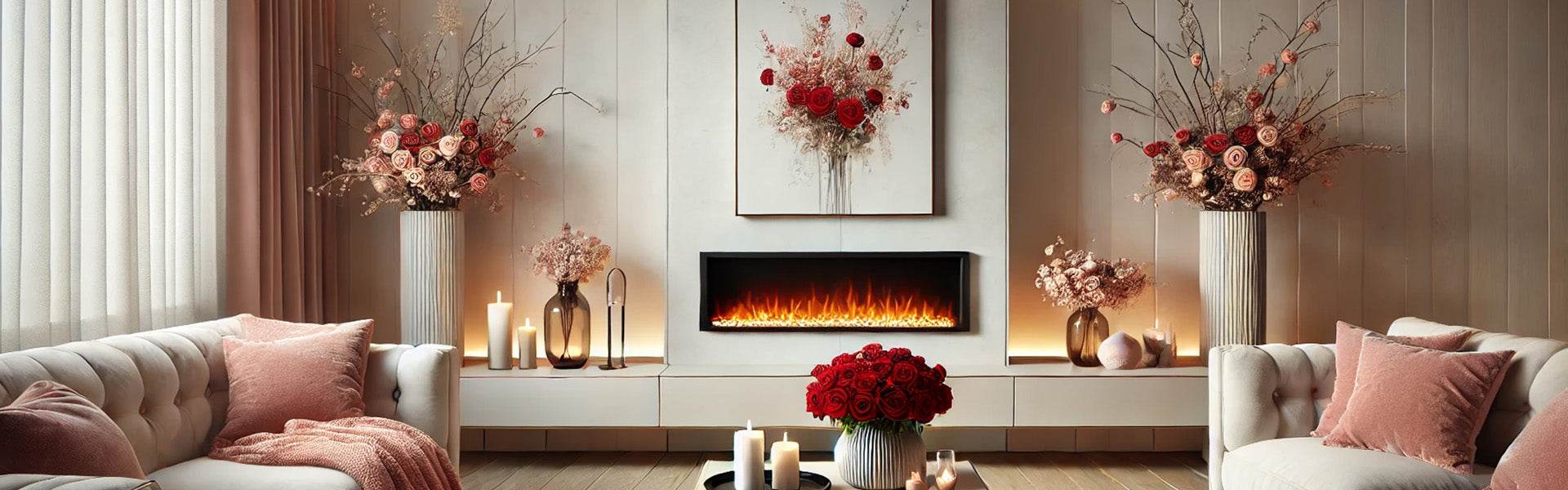 Rehome - Sevgililer Günü için Romantik Minimalist Şömine Dekorasyonu