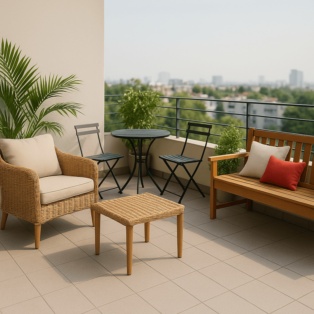 Balkon Takımı & Oturma Grubu | Rattan-Alüminyum-Ahşap Seçenekler