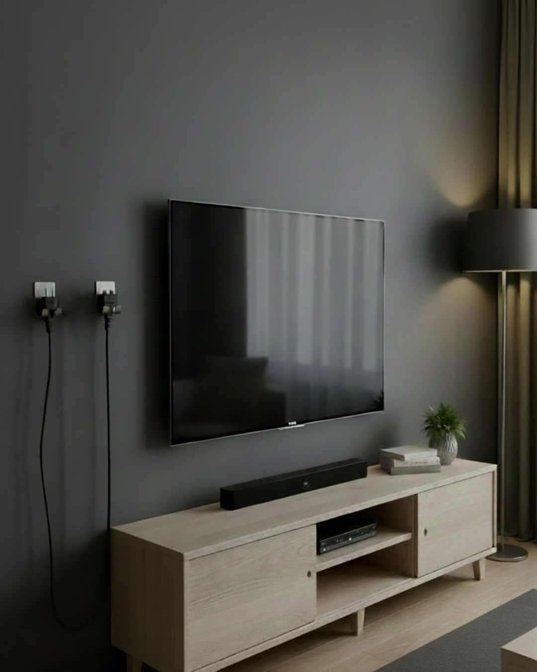 2'li Yapışkanlı Paslanmaz Çelik Fiş Tutucu - Kablo Düzenleyici