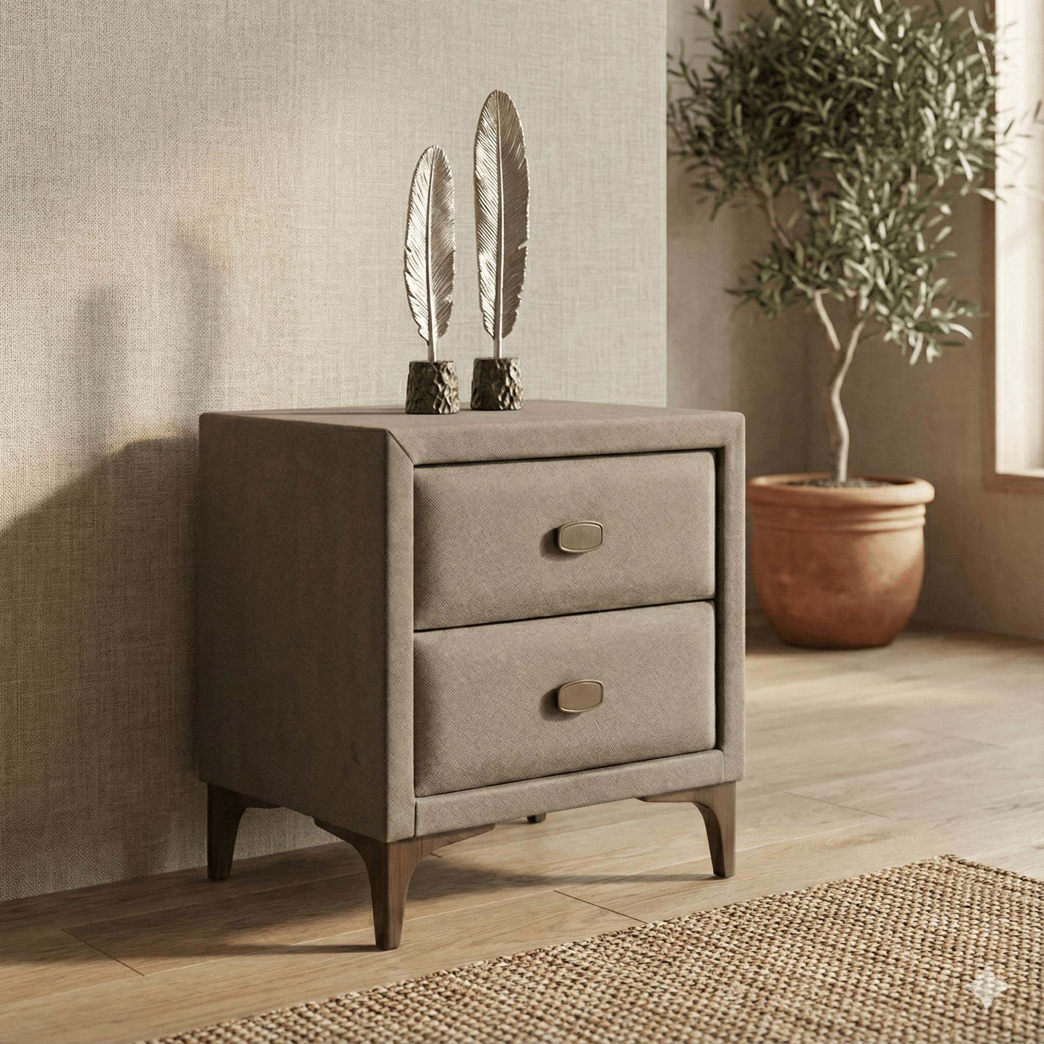 Rehome Fumat Komodin | Çekmeceli Yatak Komodini