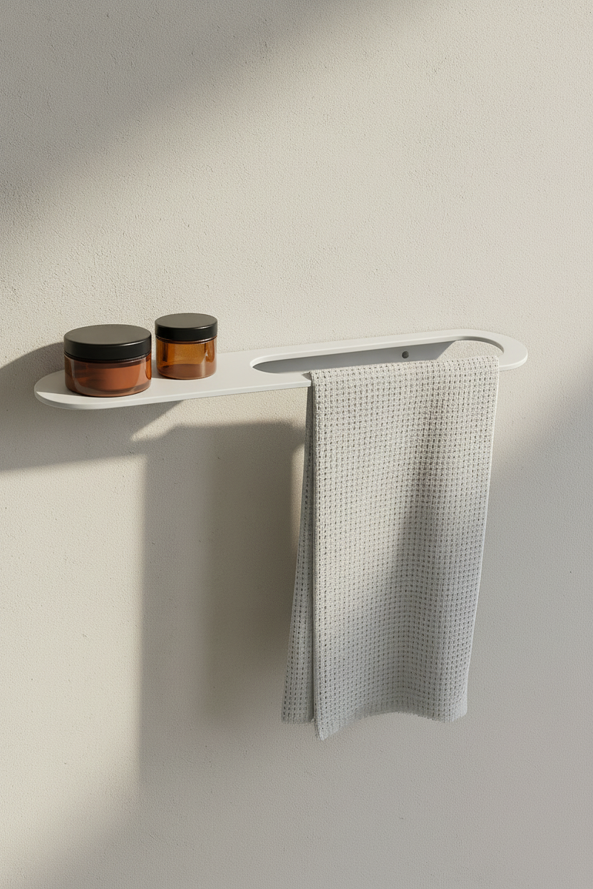Açık Gri Galvaniz Havlu Asacağı | Chalybes
