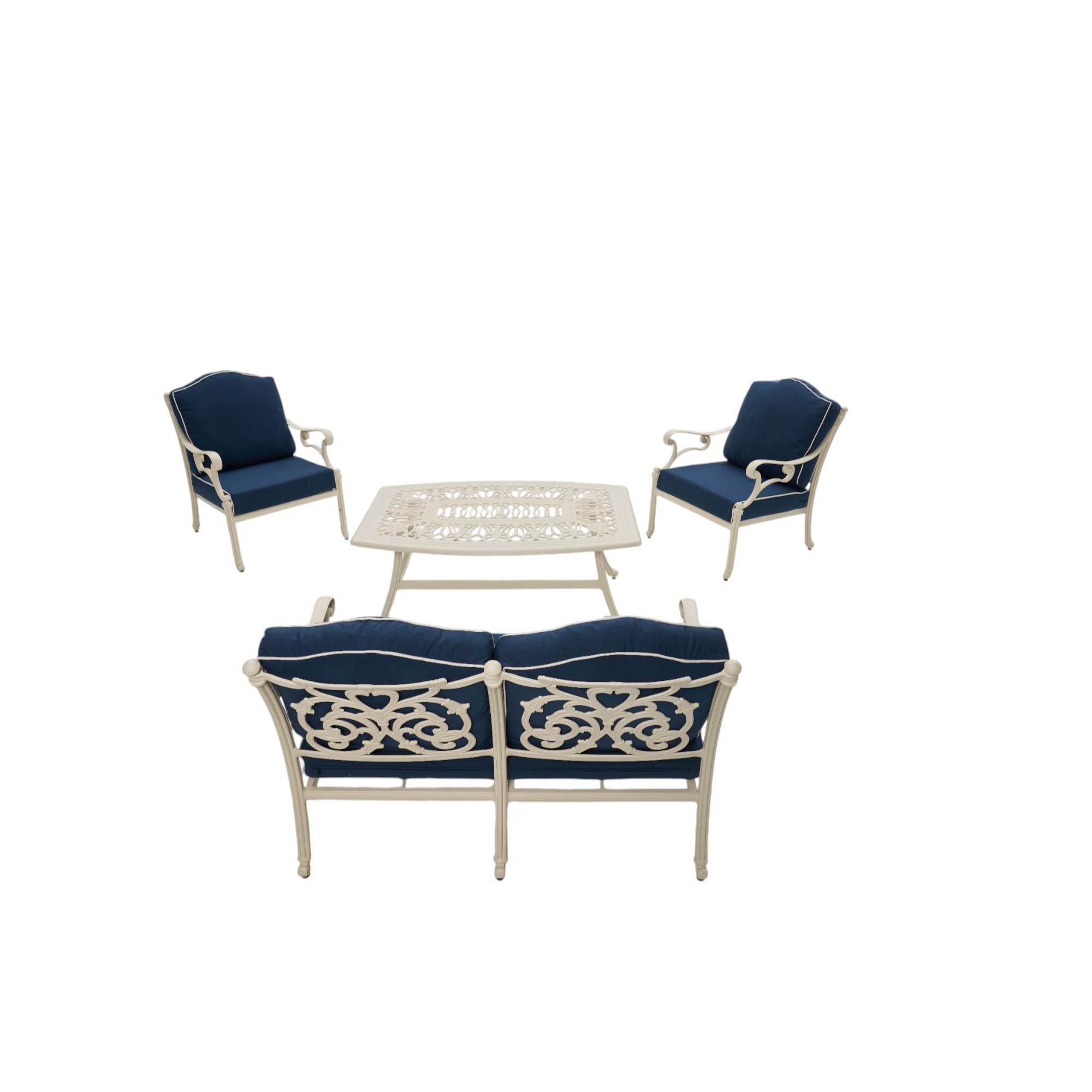 Aden 2+1+1 Döküm Bahçe Oturma Takımı | Rehome