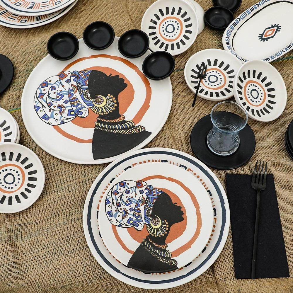 Keraart African Kahvaltı Takımı 50 Parça 6 Kişilik 20634-37