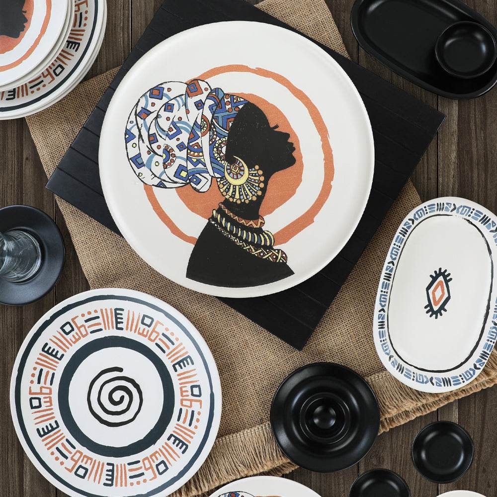 Keraart African Kahvaltı Takımı 50 Parça 6 Kişilik 20634-37