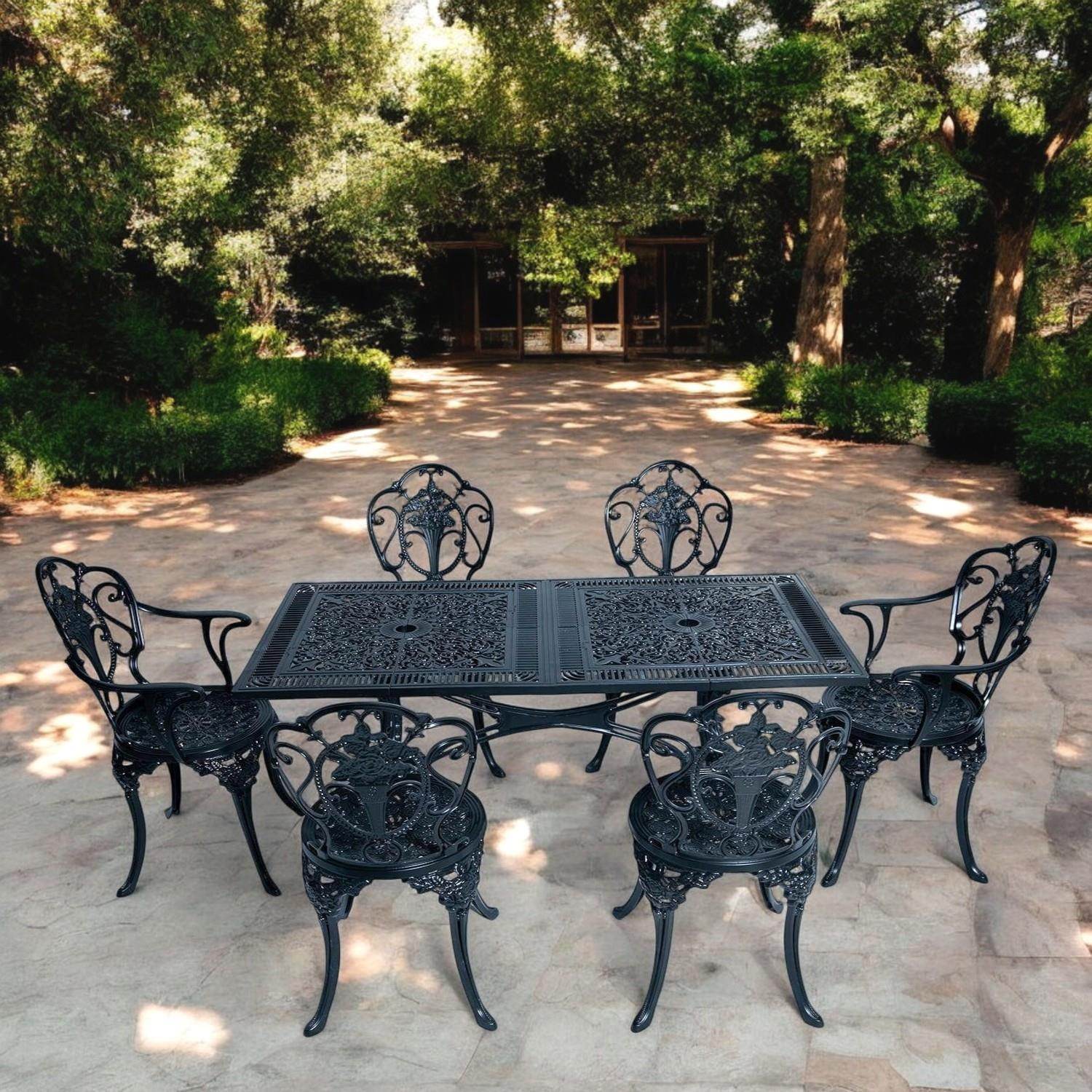 Alüminyum Masa Sandalye Takımı | CG734 | Döküm Bahçe Masa Takımı