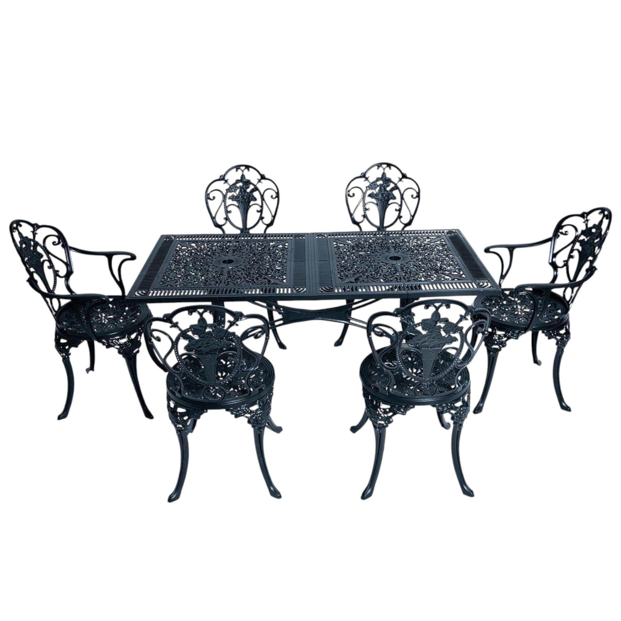 Alüminyum Masa Sandalye Takımı | CG734 | Döküm Bahçe Masa Takımı