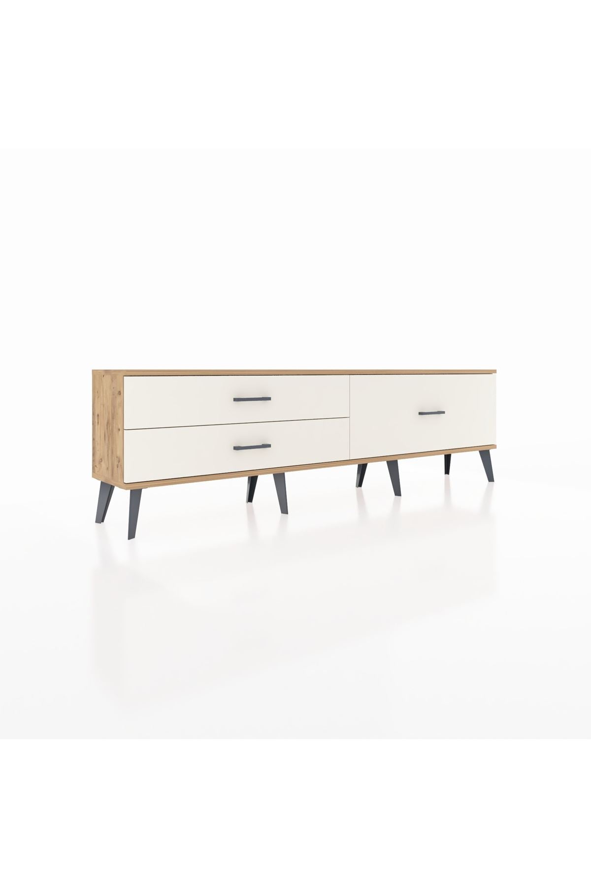 Arges TV Ünitesi 3 Çekmeceli  176x30x51 Çam-Çam/Aytaşı