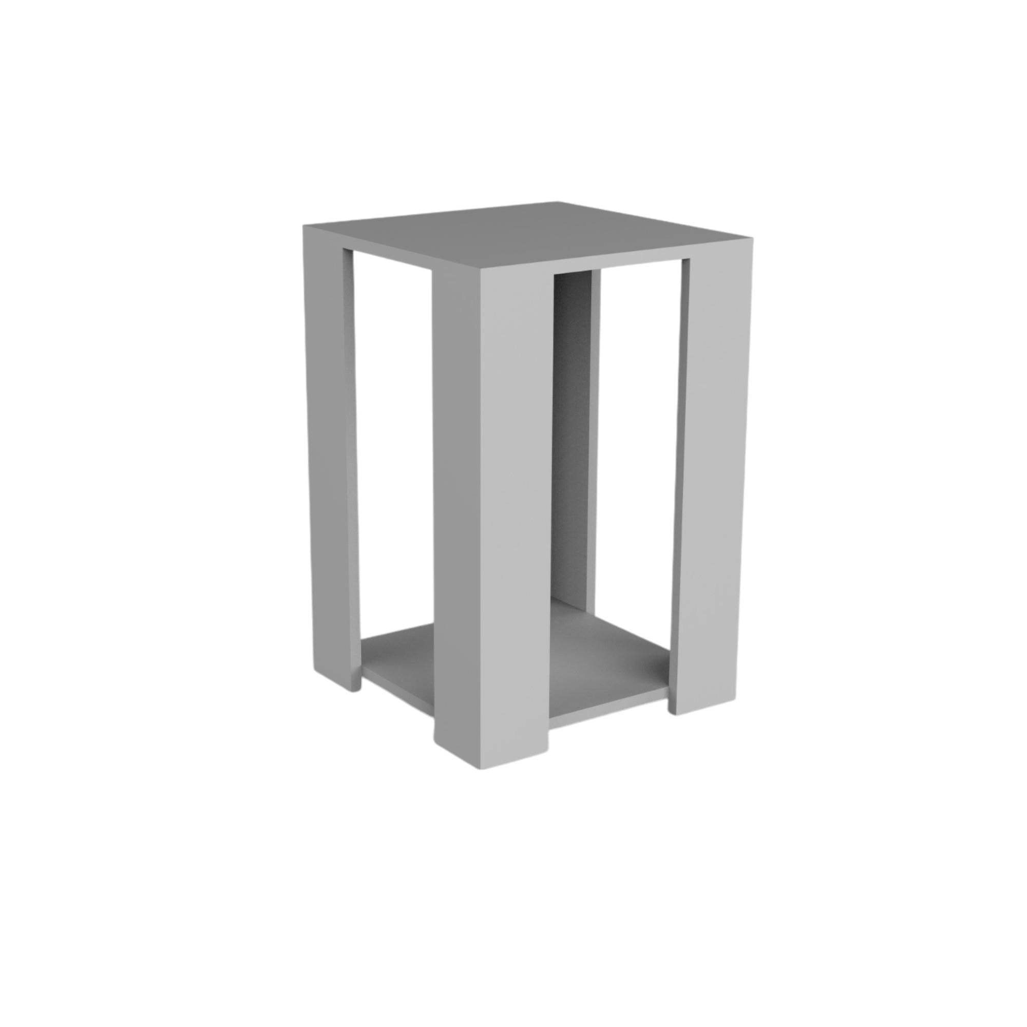 Aria Ahşap Yan Sehpa | 40x40x60 cm | Balfa Köşe Sehpa