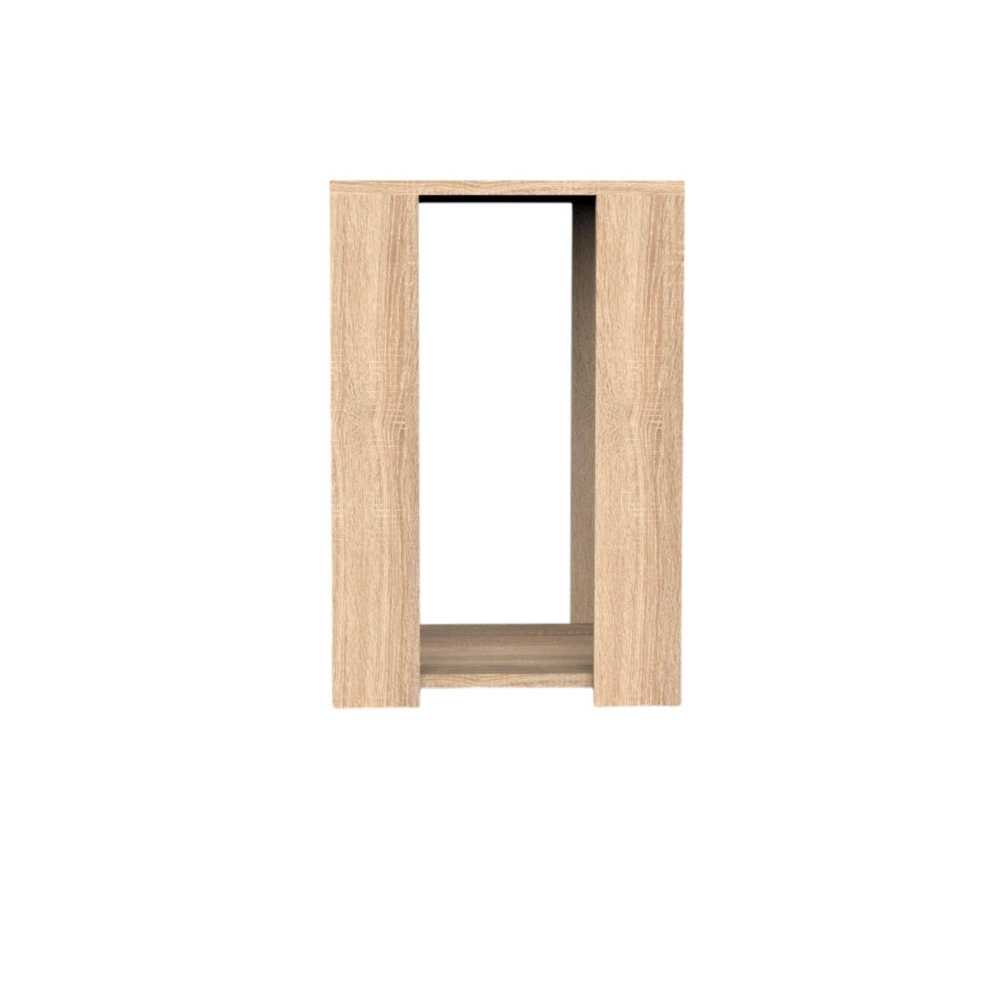 Aria Ahşap Yan Sehpa | 40x40x60 cm | Balfa Köşe Sehpa