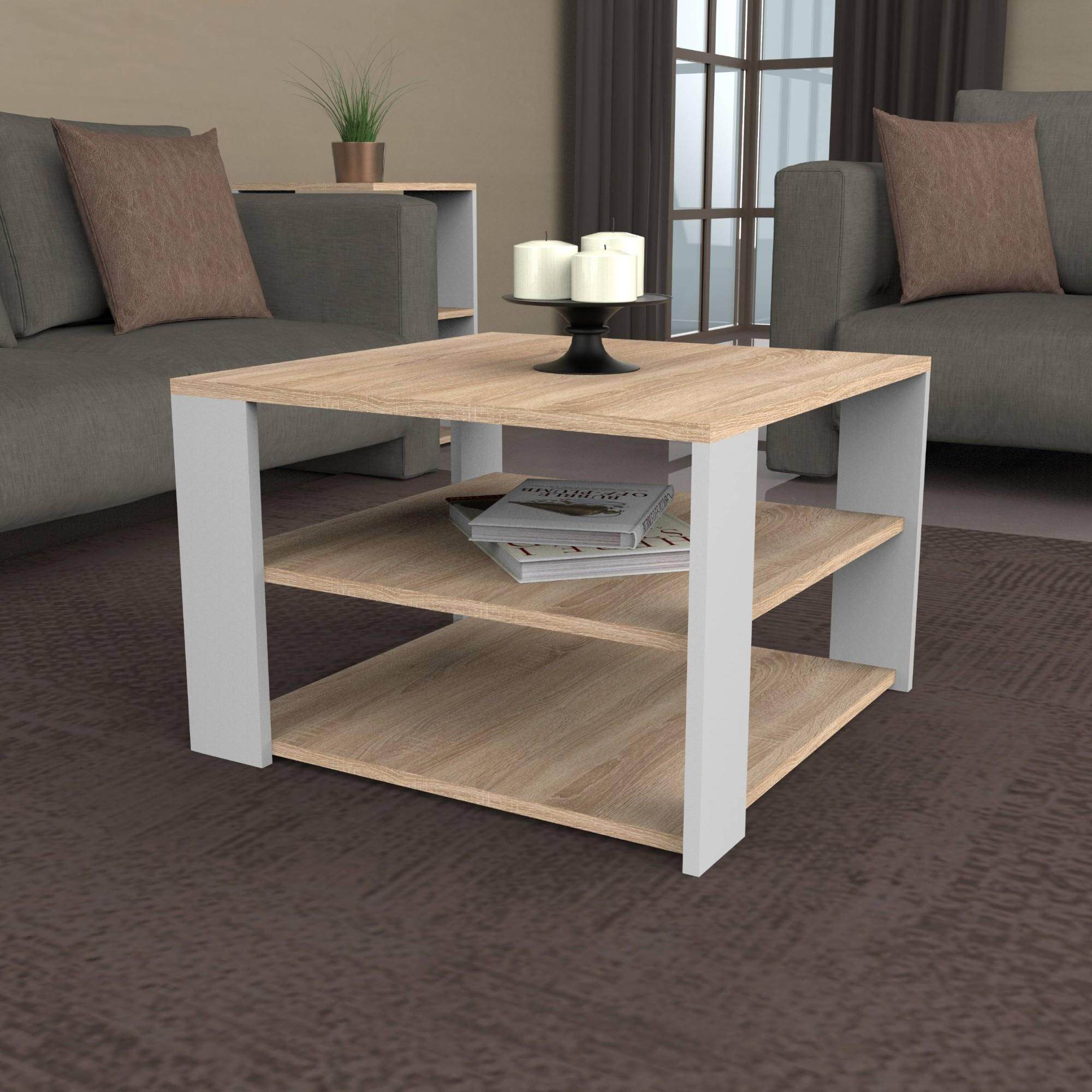 Aria Orta Sehpa | Balfa Modüler Sehpa | 60x60x40 cm