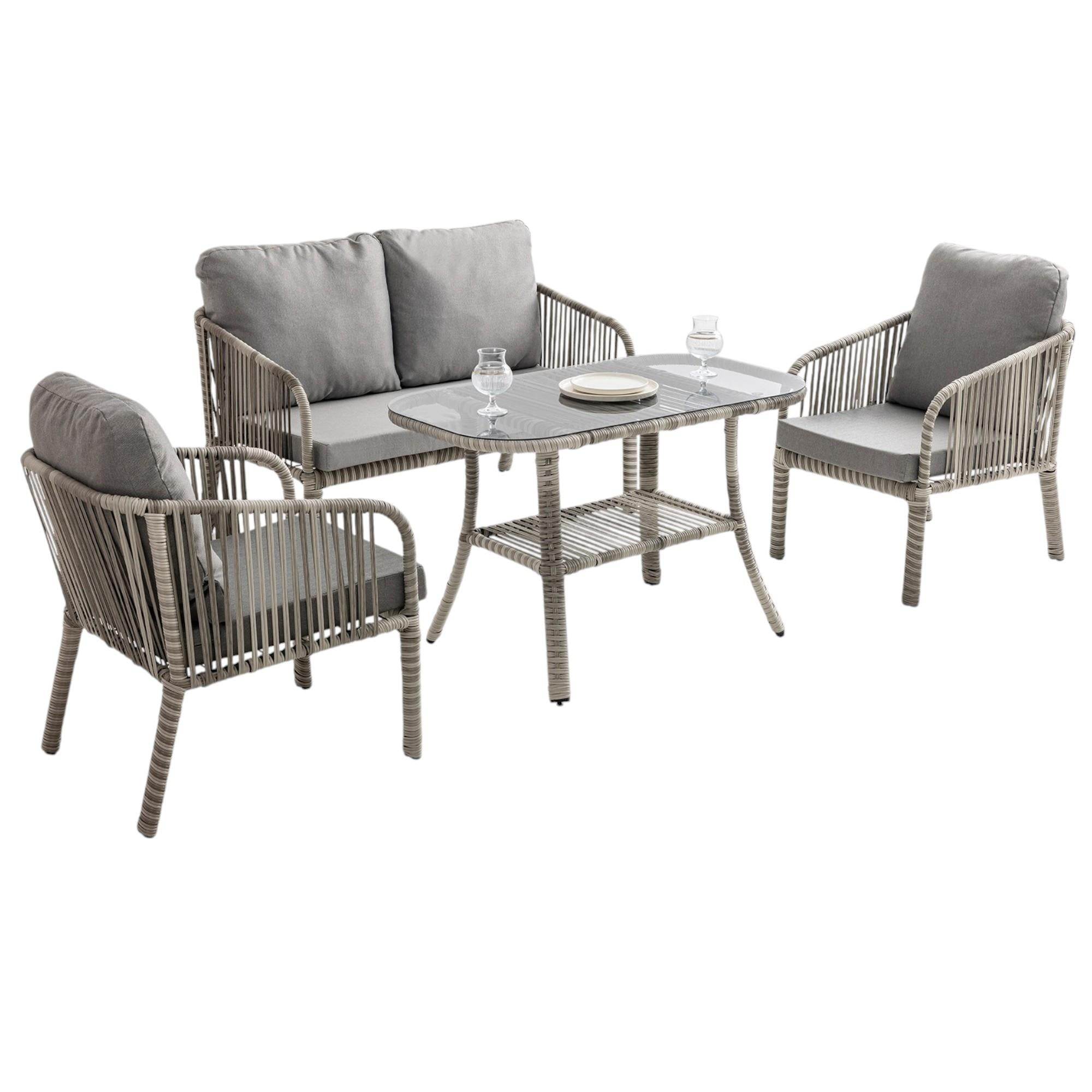 Artemis | İkili Bahçe Mobilyası Takımı | Rattan Bahçe Balkon Takımı