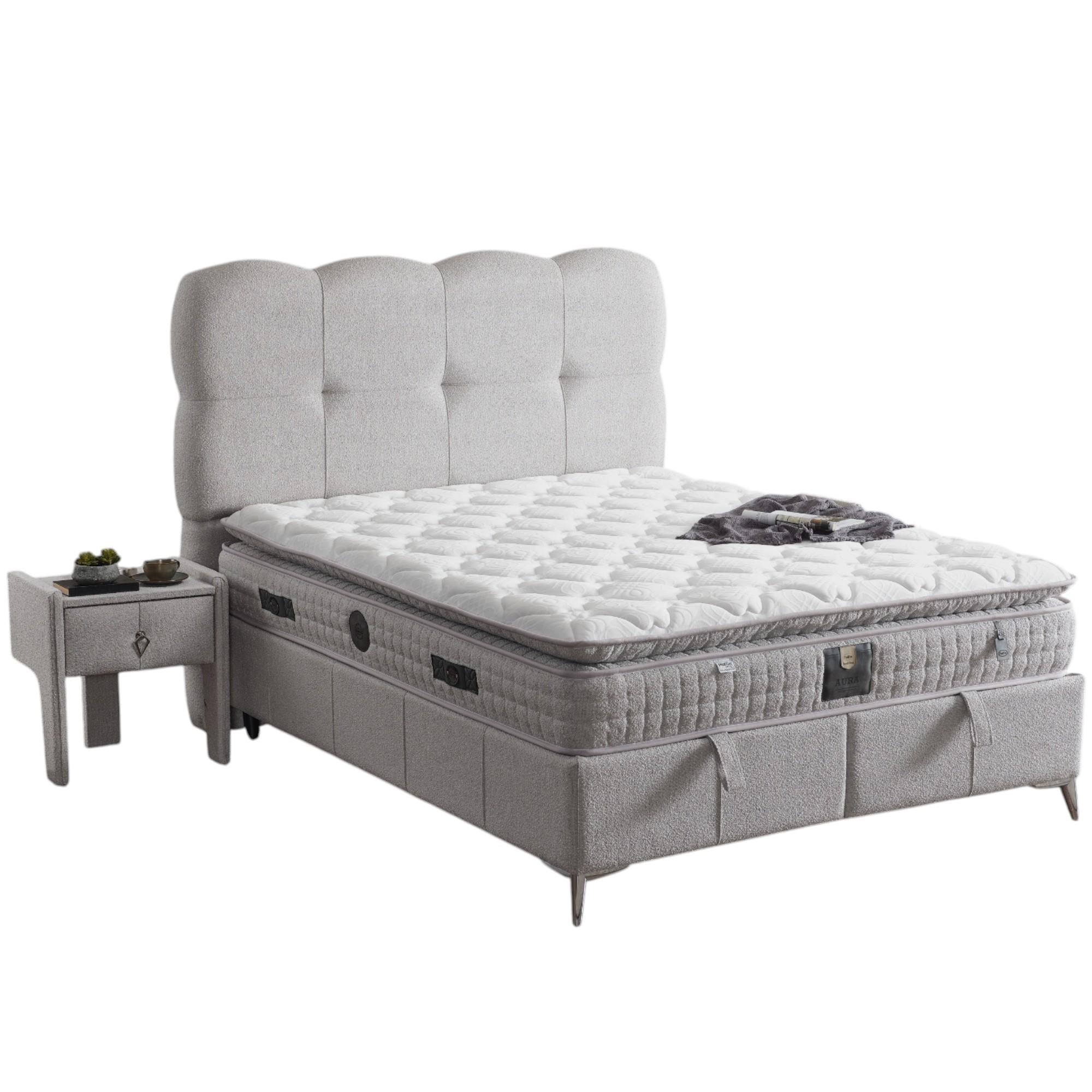 Aura Baza Başlık Yatak Seti | Herkül Yay Teknolojili Yatak Takımı