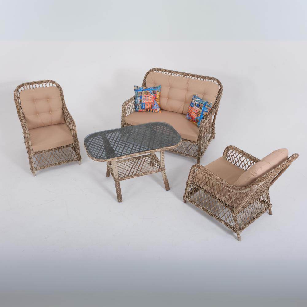 Aurora İkili Rattan Bahçe Oturma Grubu | Rehome