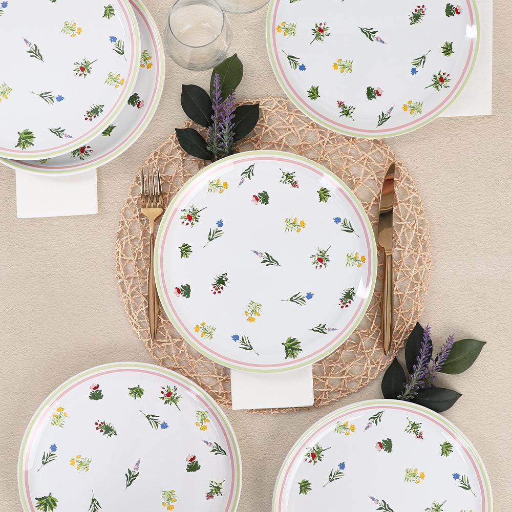 Keraart Bahar Çiçekleri Hitit Servis Tabağı 25 Cm 6 Adet