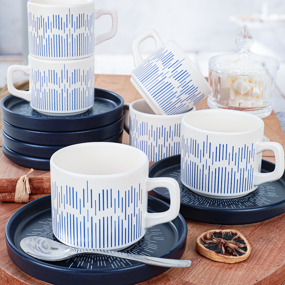 Keraart Beat Çay Fincan Takımı 12 Parça 6 Kişilik