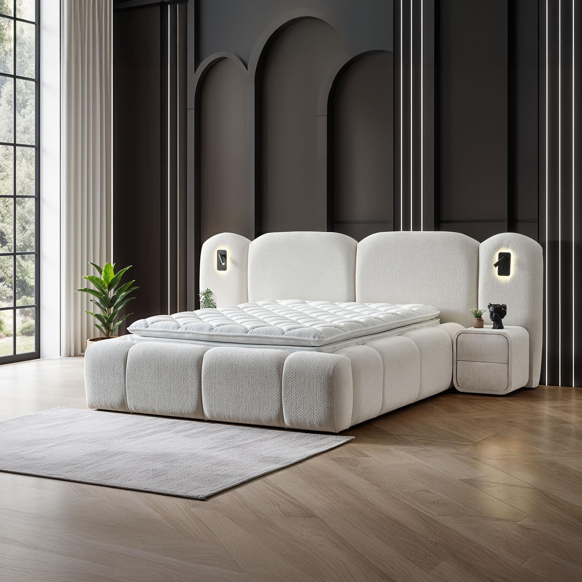 Berlin Yatak Takımı | Pocket Spring Yatak Baza ve Başlık Seti