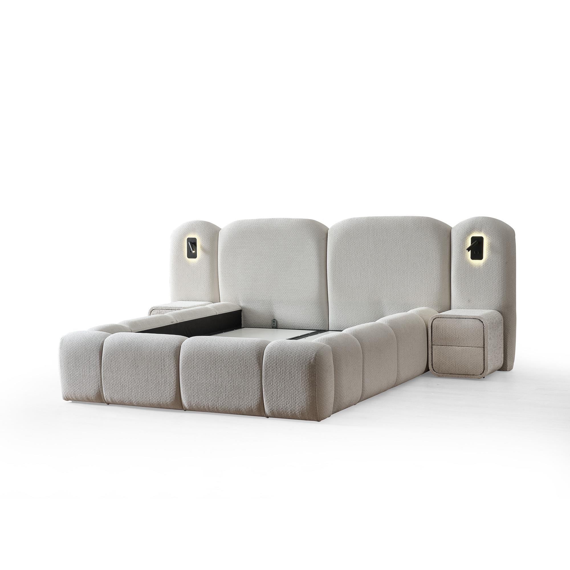 Berlin Yatak Takımı | Pocket Spring Yatak Baza ve Başlık Seti