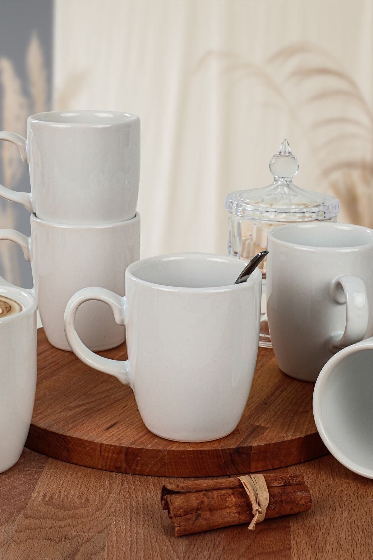 Beyaz Bulut Kupa 9 Cm 6 Adet