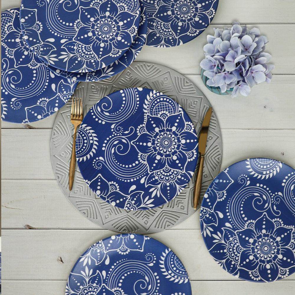 Keraart Blue Clove Servis Tabağı 26 Cm 6 Adet - 18945