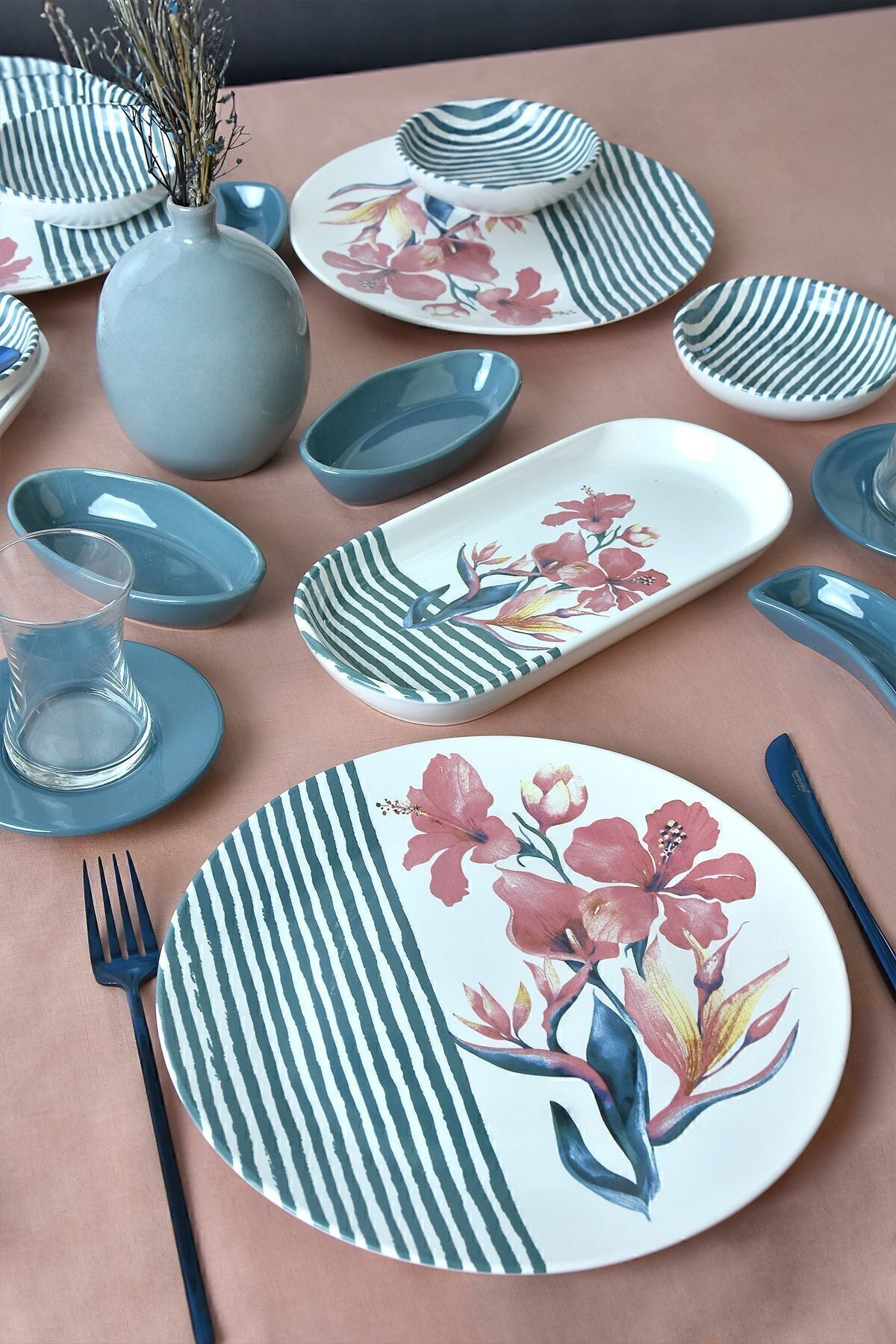 Blue Line Kahvaltı Takımı 28 Parça 6 Kişilik