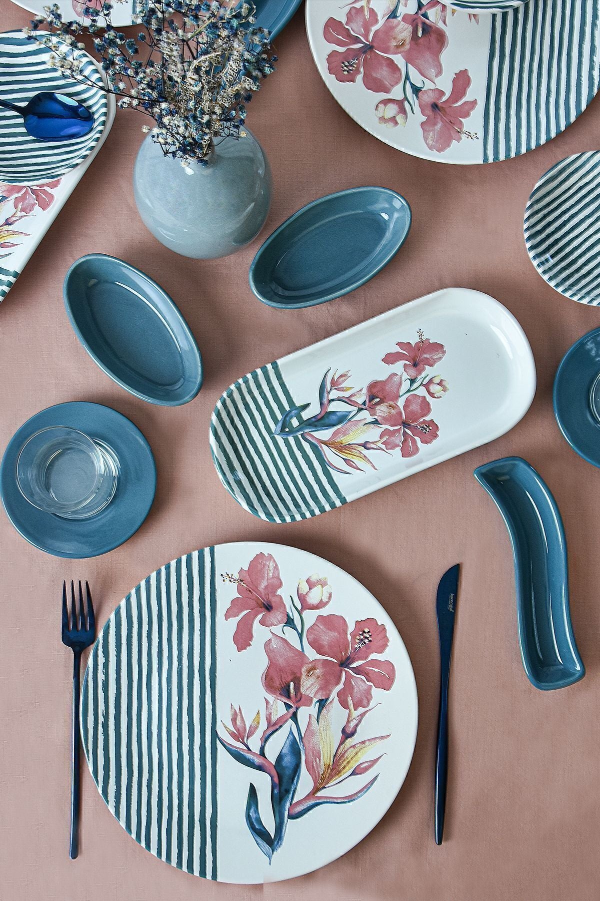 Blue Line Kahvaltı Takımı 28 Parça 6 Kişilik