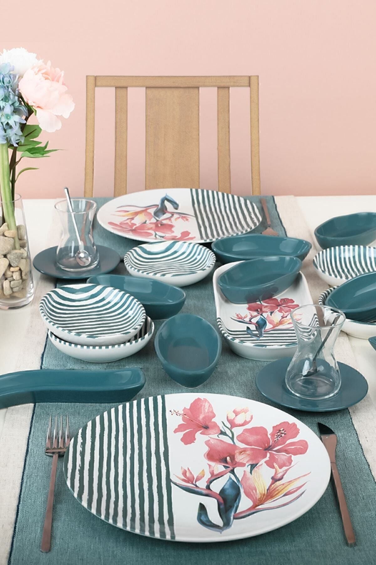 Blue Line Kahvaltı Takımı 28 Parça 6 Kişilik