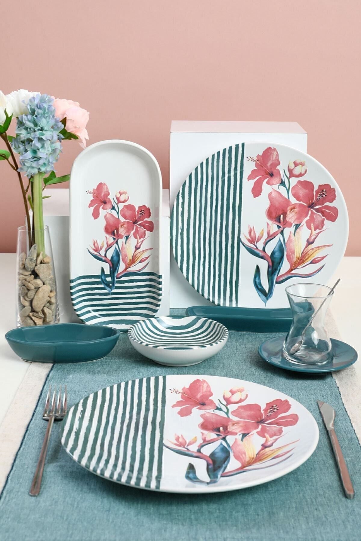 Blue Line Kahvaltı Takımı 28 Parça 6 Kişilik