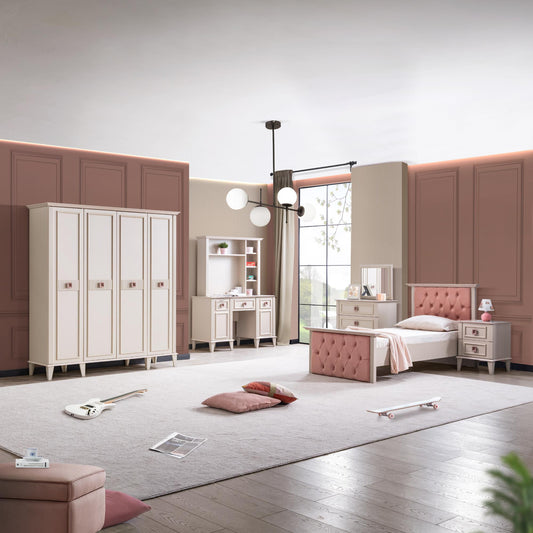 Bonheur Genç Odası Takımı | Karyola Dolap Çalışma Masası