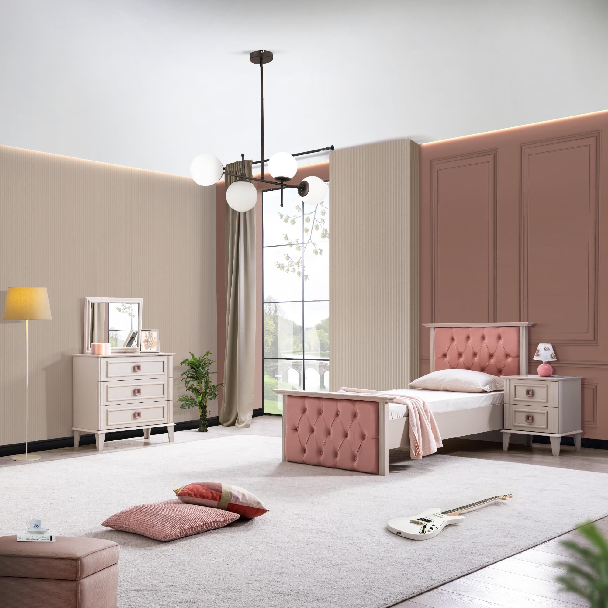 Bonheur Genç Odası Takımı | Karyola Dolap Çalışma Masası