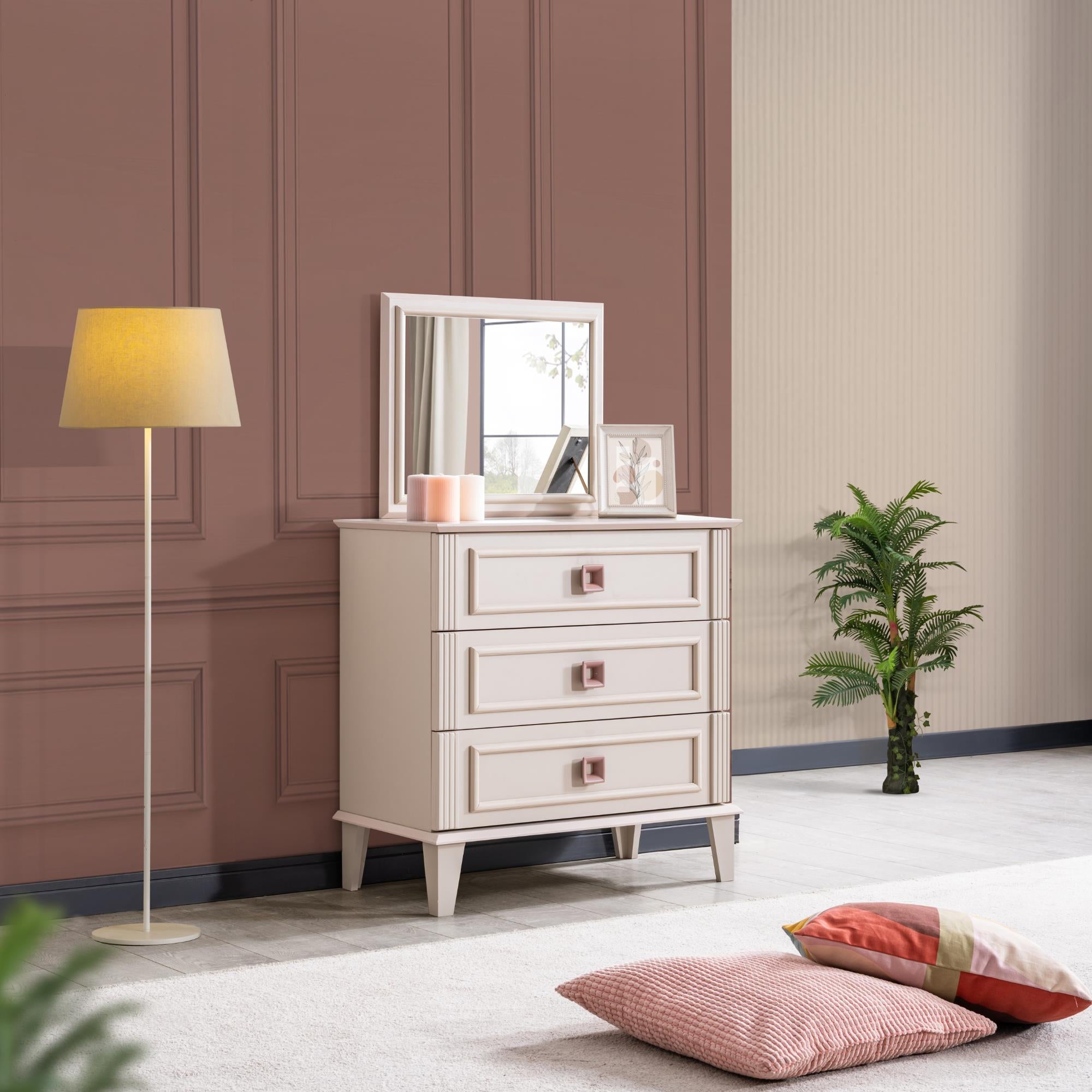 Bonheur Genç Odası Takımı | Karyola Dolap Çalışma Masası