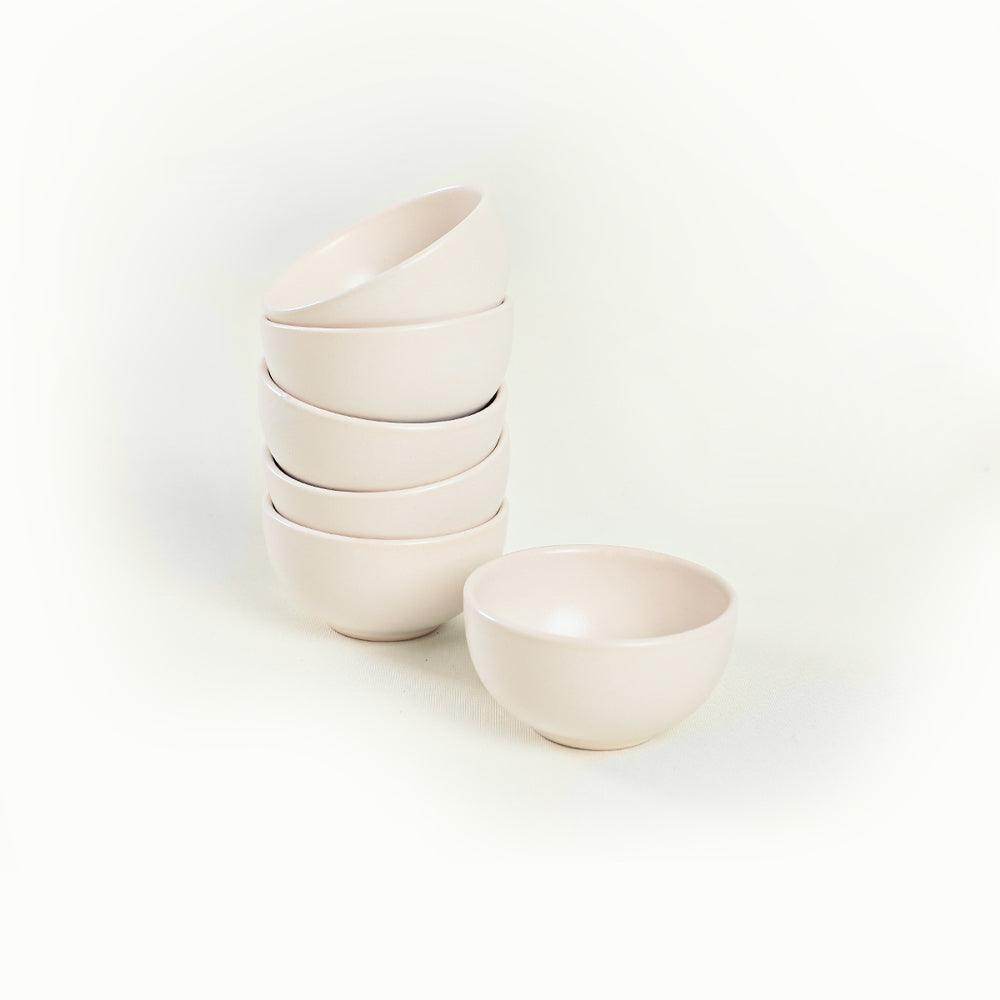 Bulut Mat Beyaz Çerezlik/Sosluk 8 Cm 6 Adet