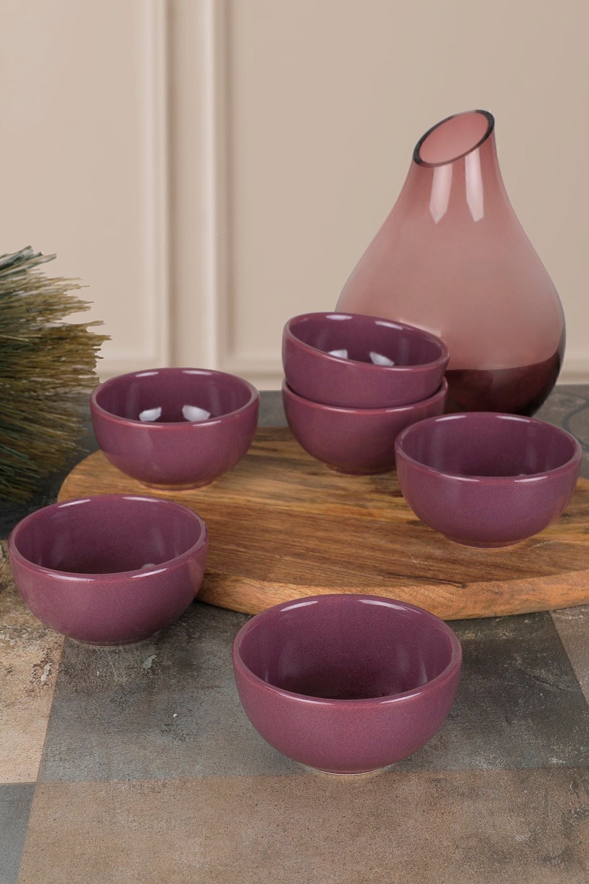 Bulut Mor Çerezlik/Sosluk 8 Cm 6 Adet