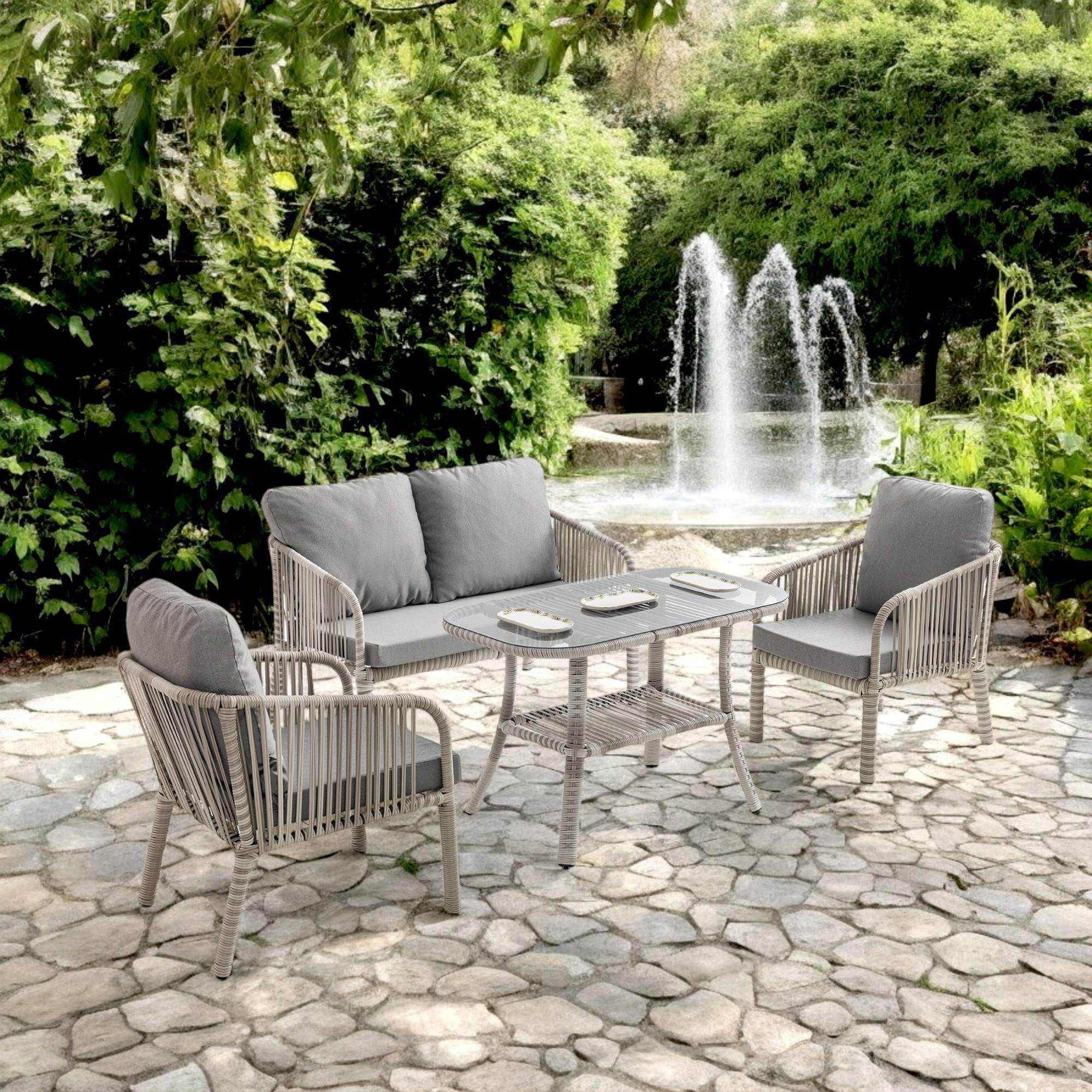 Capri Swing Artemis İkili Rattan Balkon Bahçe Takımı | Beyaz