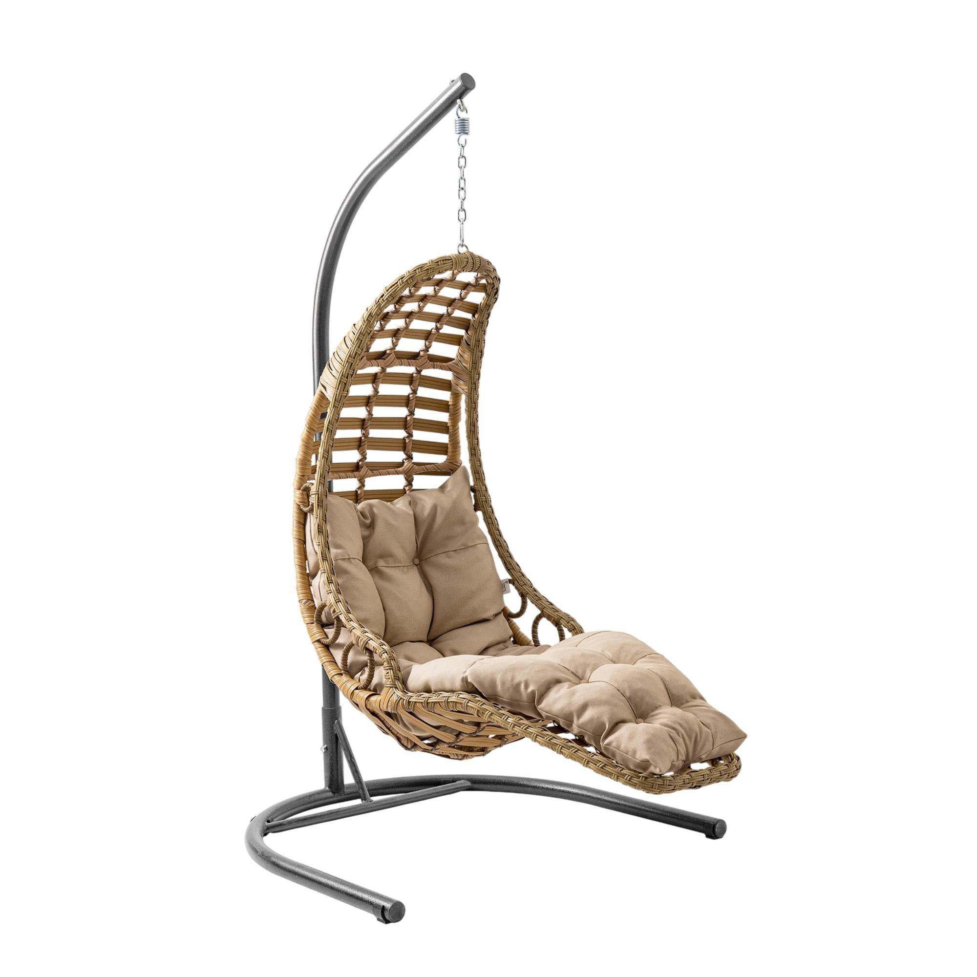 Capri Swing Bodrum Tekli Rattan Bahçe Salıncağı | Balkon Salıncağı