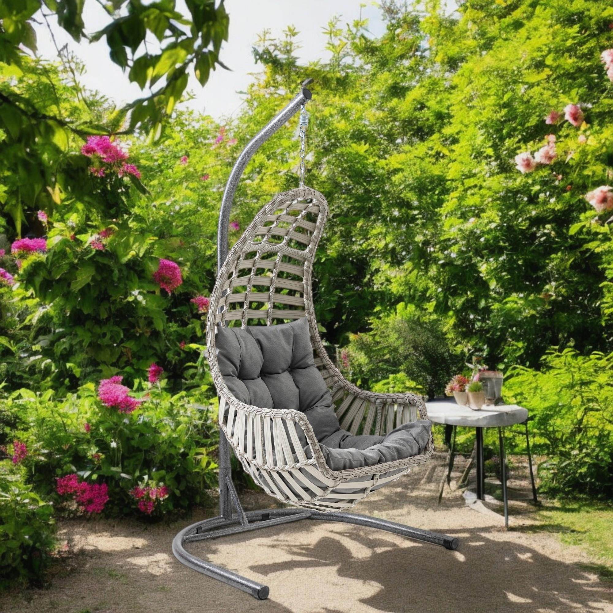 Capri Swing Datça Bahçe Salıncağı | Tek Kişilik | Rattan Salıncak