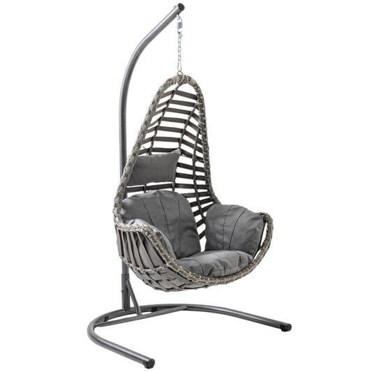 Capri Swing Milas Tekli Rattan Bahçe Salıncağı | Balkon Salıncağı