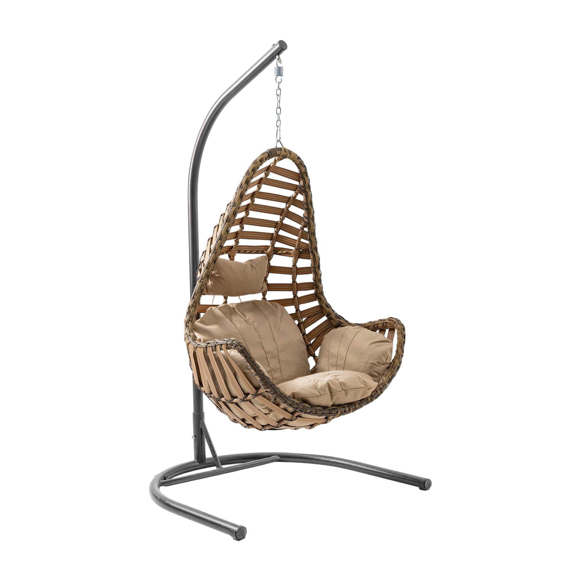 Capri Swing Milas Tekli Rattan Bahçe Salıncağı | Balkon Salıncağı