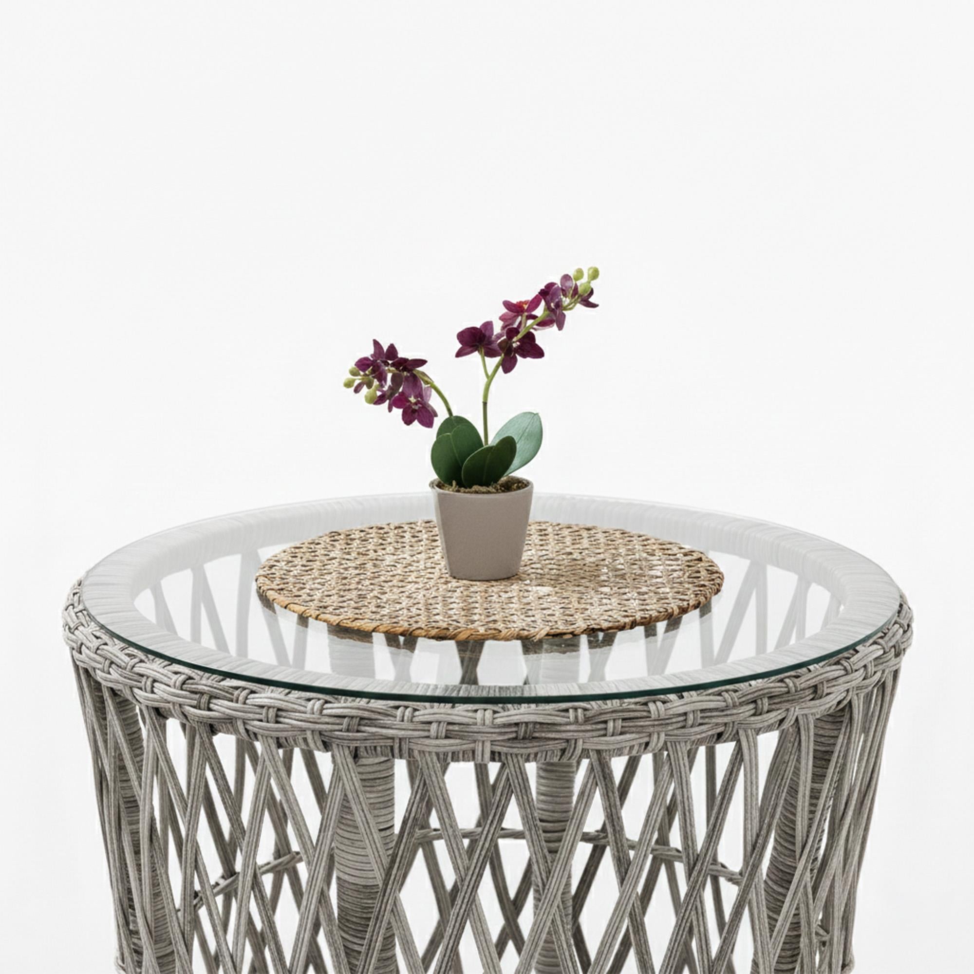 Capri Swing Pisa Tekli Rattan Bahçe Balkon Oturma Grubu | Beyaz | 702