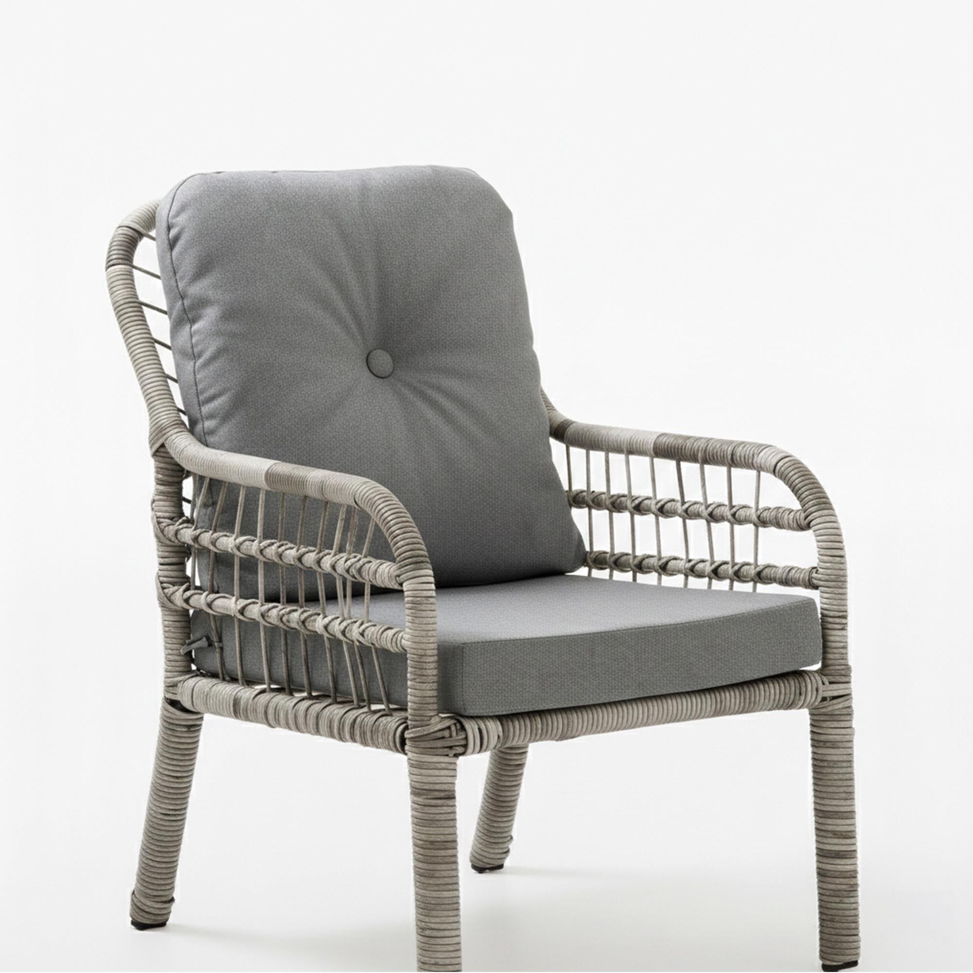 Capri Swing Pisa Tekli Rattan Bahçe Balkon Oturma Grubu | Beyaz | 702