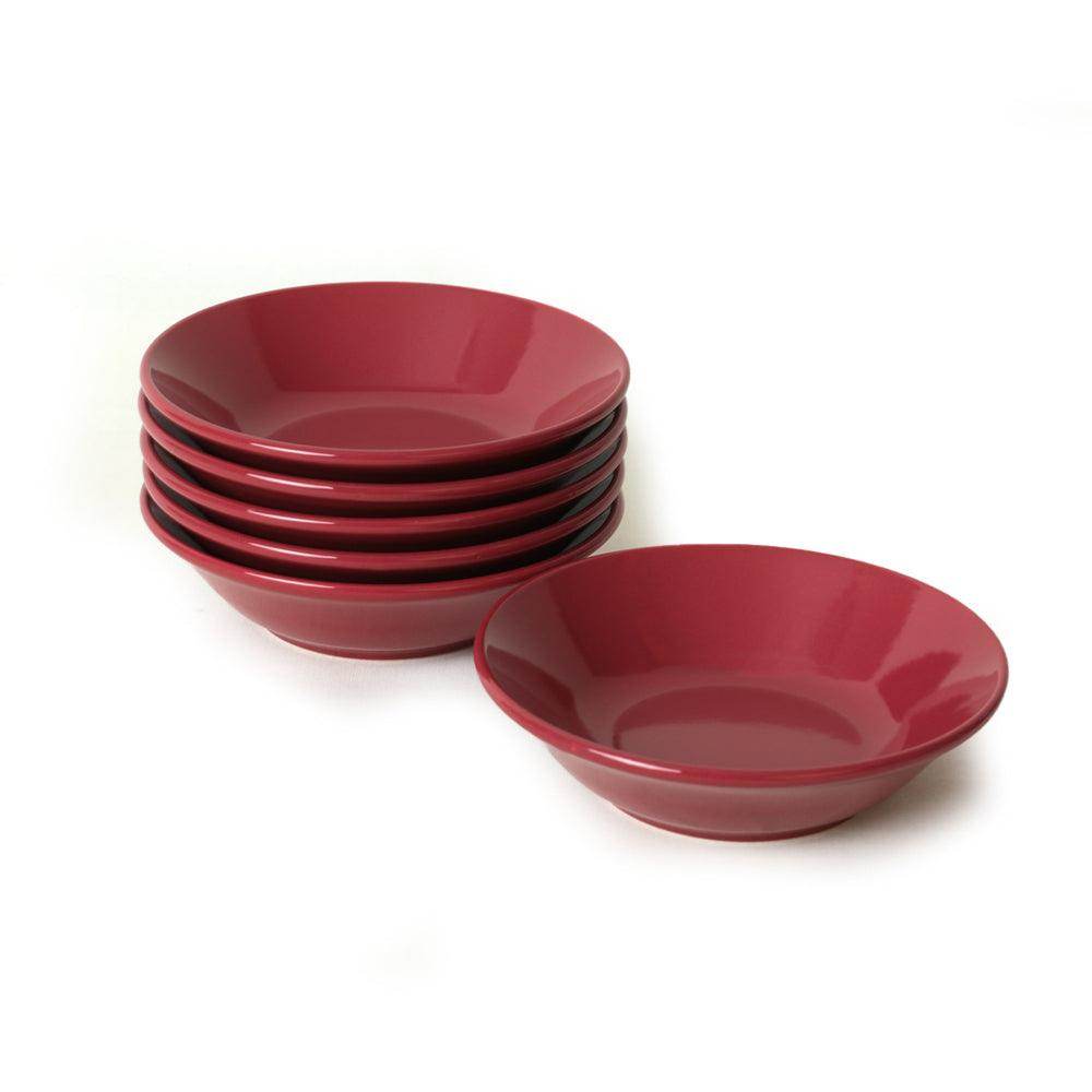 Hitit Carmen Kırmızı Yemek Tabağı 18 Cm 6 Adet