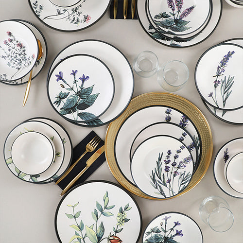 Keraart Çiçek Bahçesi Yemek Takımı 24 Parça 6 Kişilik 18938 -39-40-41-42-43-68