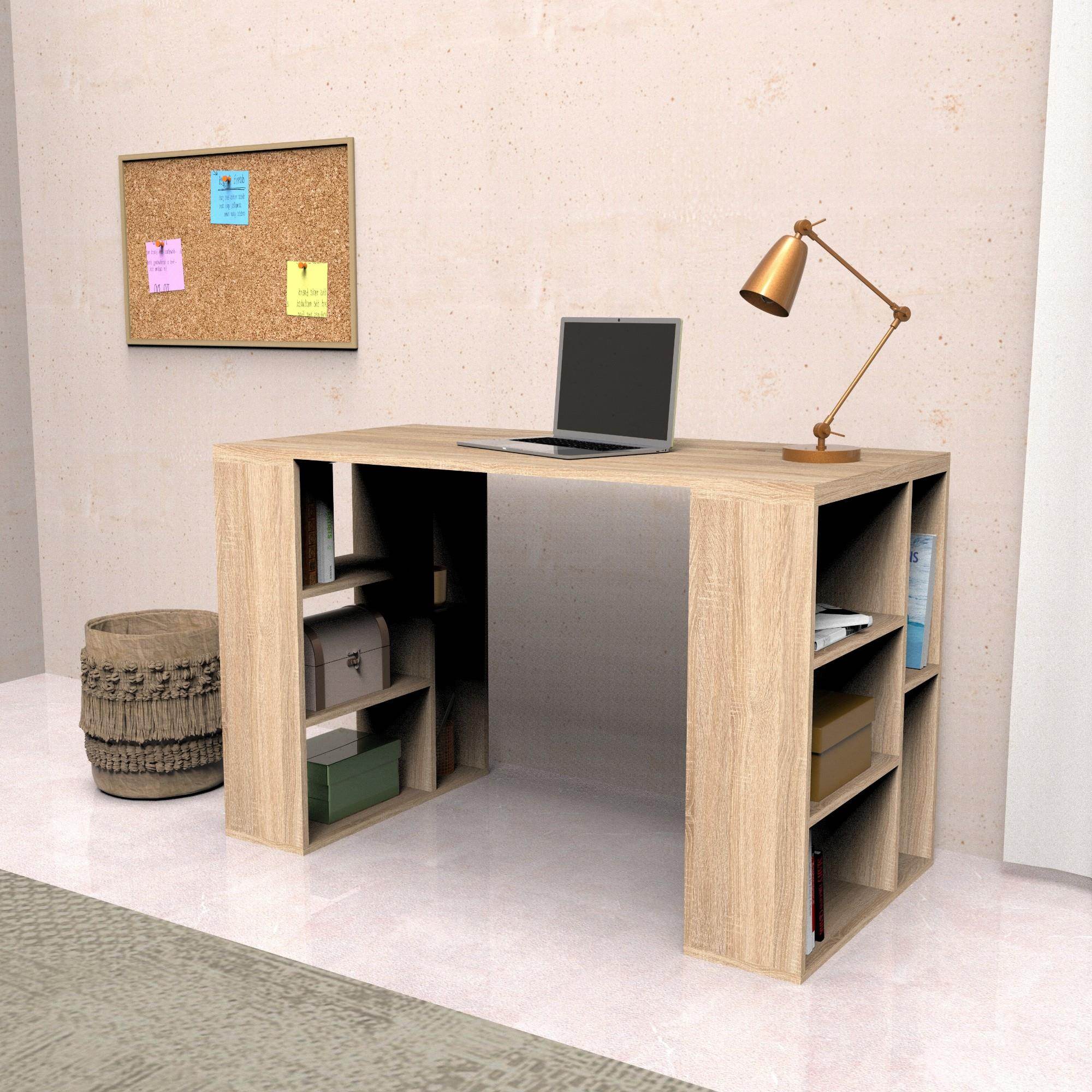 Equinox Çalışma Masası | Balfa Raflı Masa | 120 cm