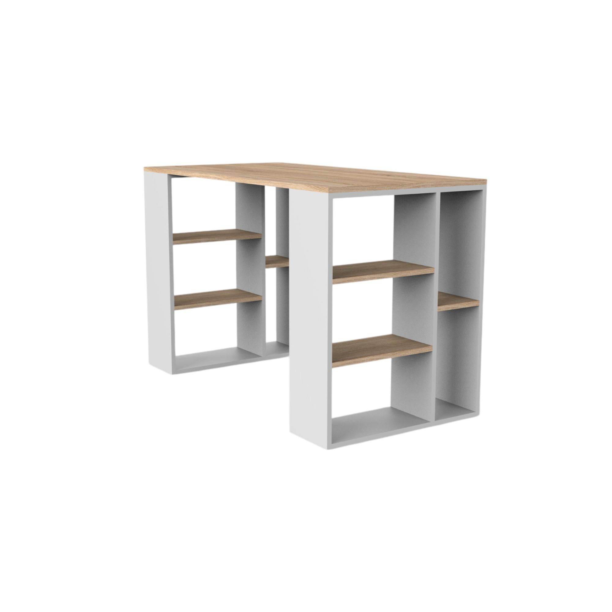 Equinox Çalışma Masası | Balfa Raflı Masa | 120 cm
