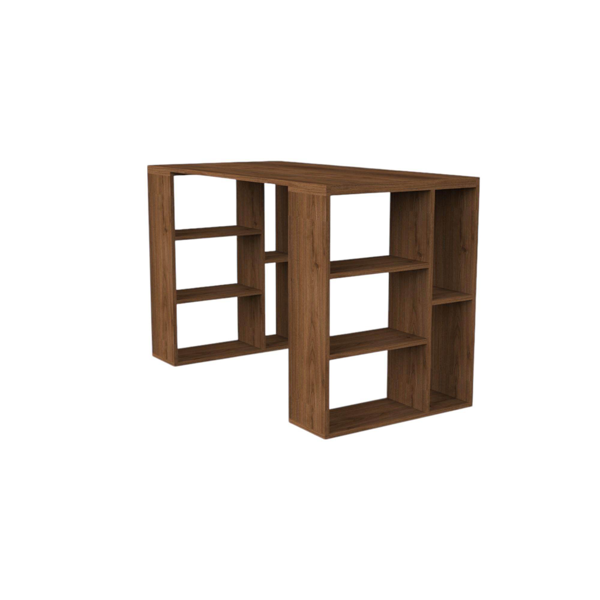 Equinox Çalışma Masası | Balfa Raflı Masa | 120 cm