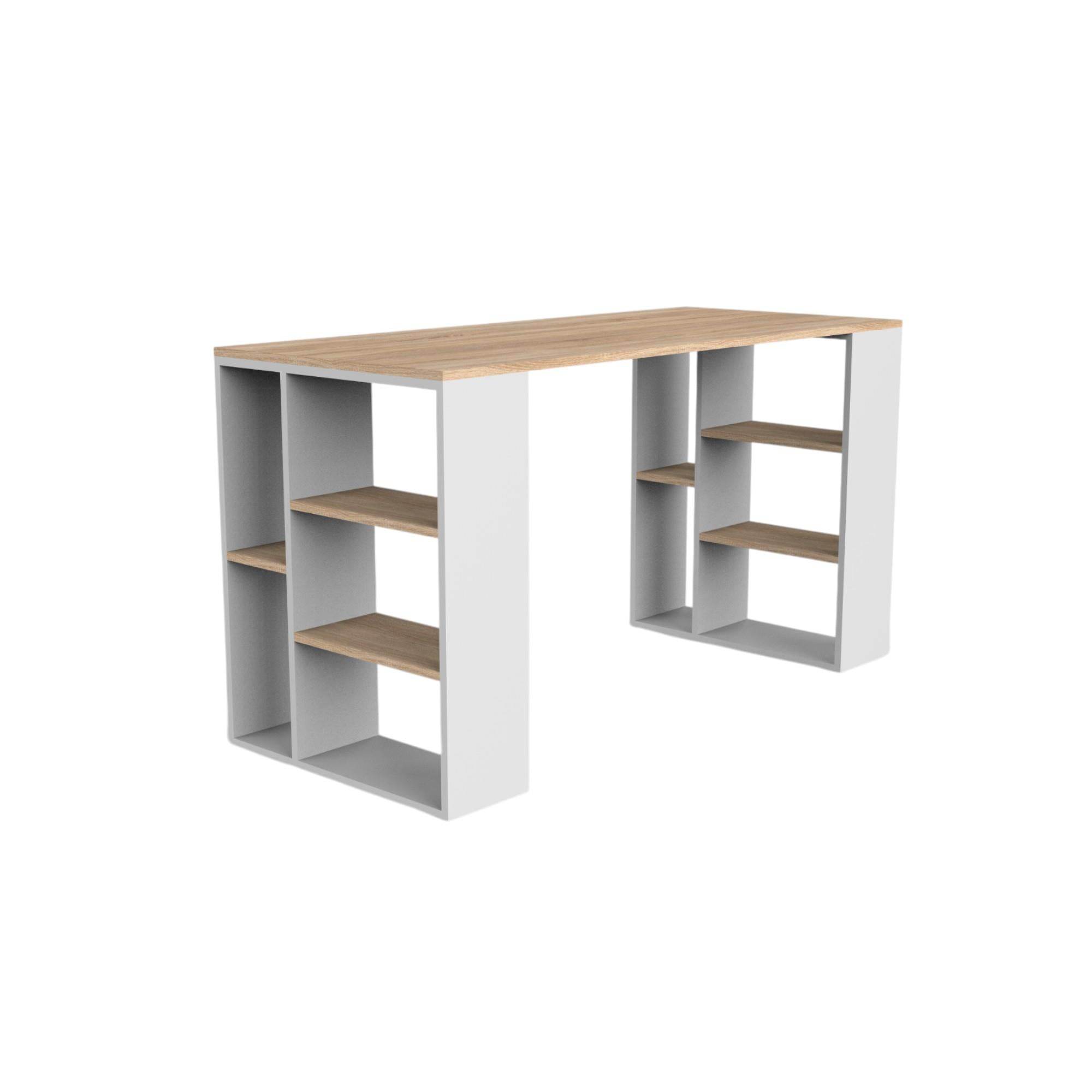 Equinox Çalışma Masası | Balfa Raflı Masa | 140 cm