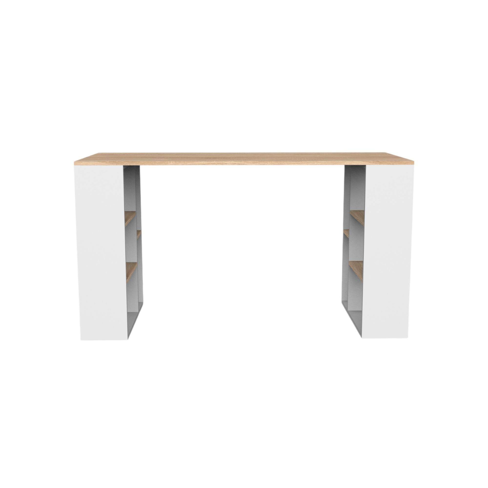 Equinox Çalışma Masası | Balfa Raflı Masa | 140 cm