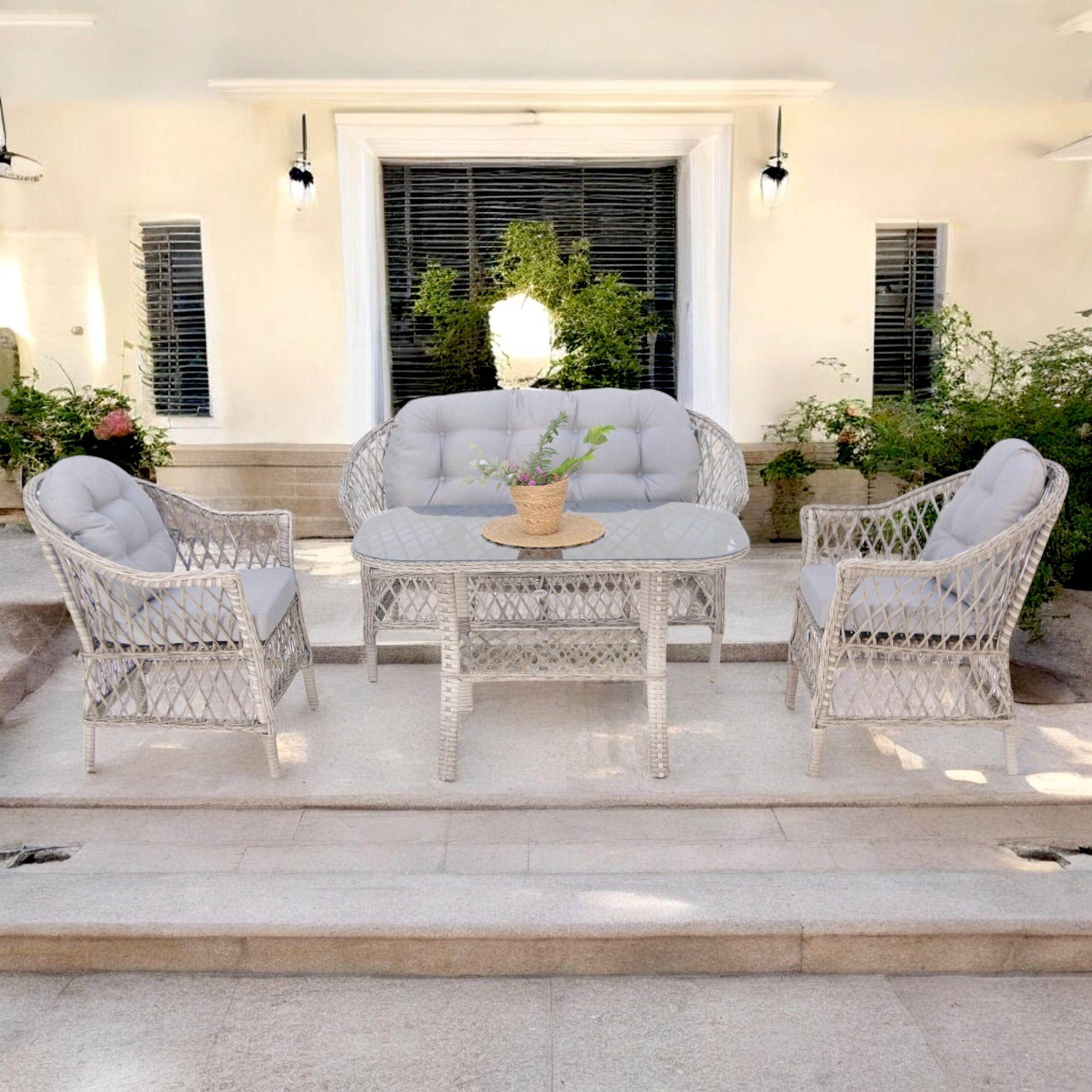 Eterna X | Rehome İkili Rattan Bahçe Oturma Grubu | 707