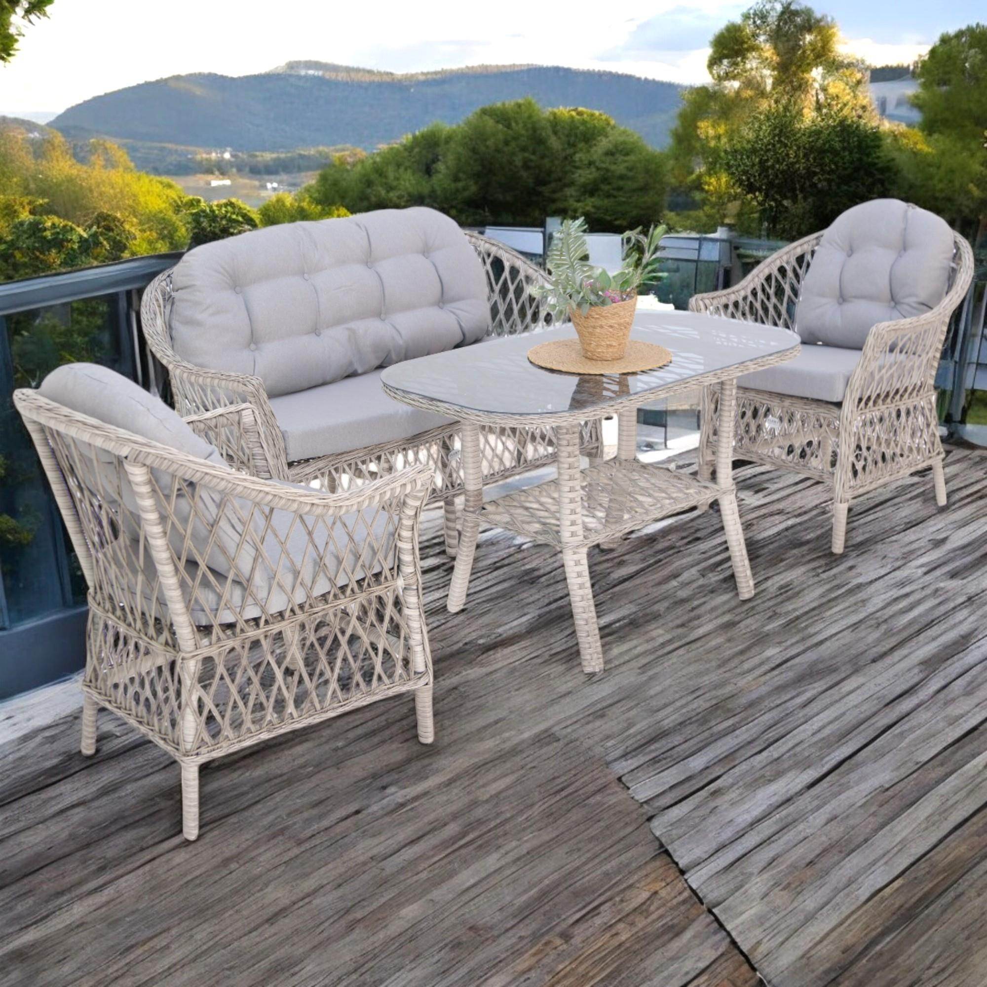 Eterna X | Rehome İkili Rattan Bahçe Oturma Grubu | 707