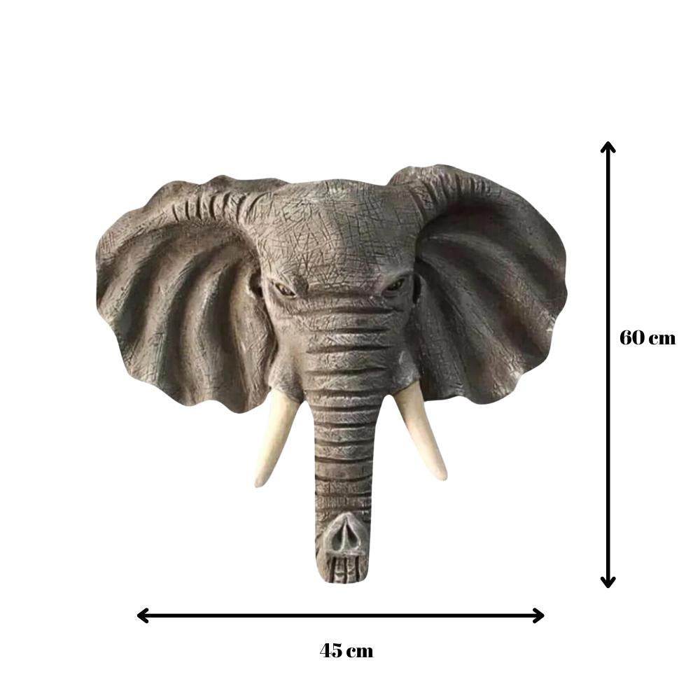 Fil Figürlü El Yapımı Dekoratif Duvar Aksesuarı