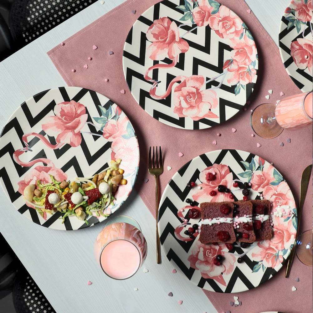 Keraart Flamingo Servis Tabağı 26 Cm 6 Adet - 18309